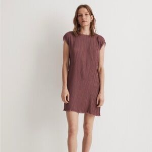 Madewell Textured Mauve Dress